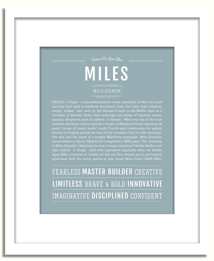 Frame Options | Powder Blue | White Frame, Matted