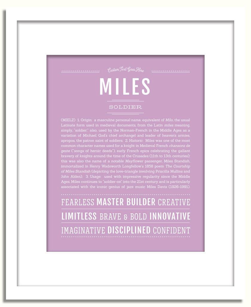 Frame Options | Lilac | White Frame, Matted