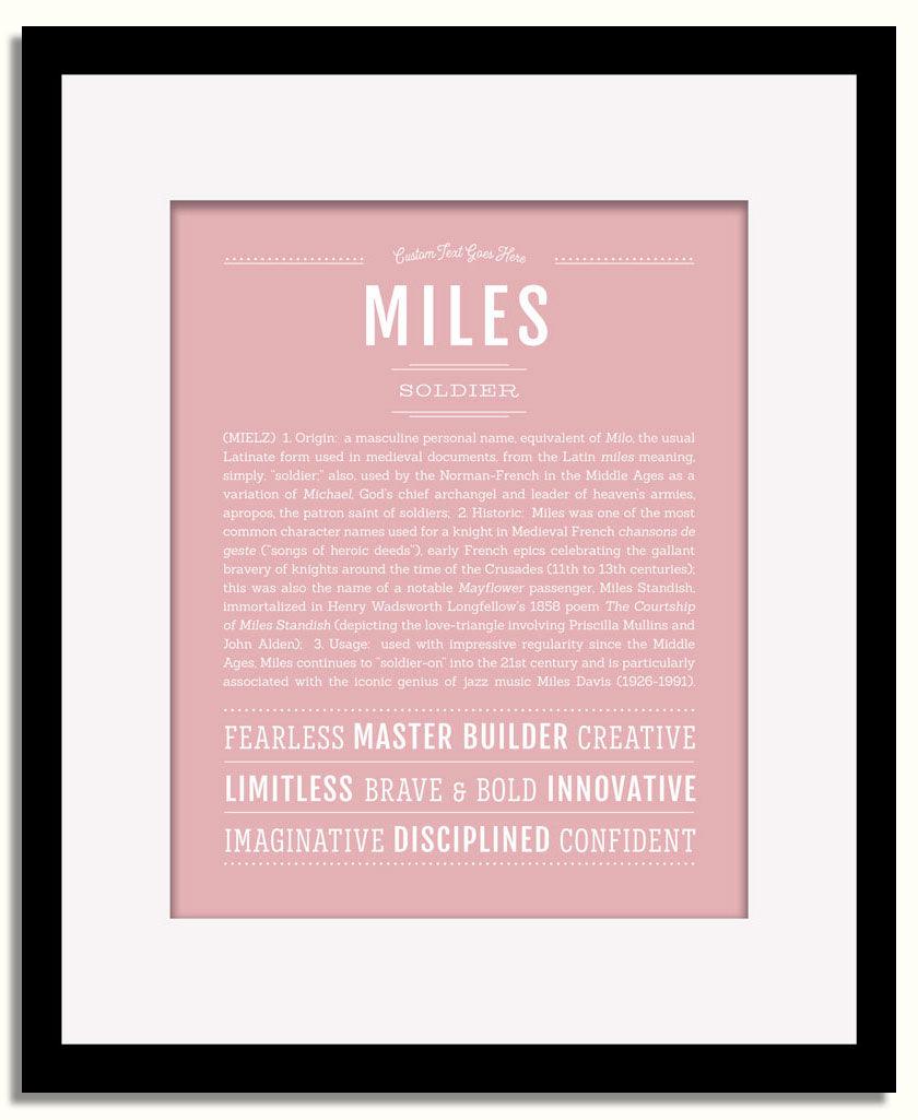 Frame Options | Dusty Rose | Black Frame, Matted