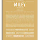 Miley | Name Art Print – Name Stories