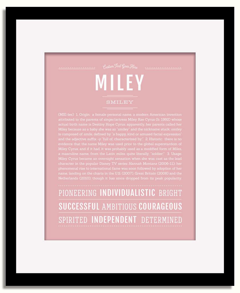 Frame Options | Dusty Rose | Black Frame, Matted