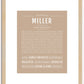 Miller (male) | Name Art Print