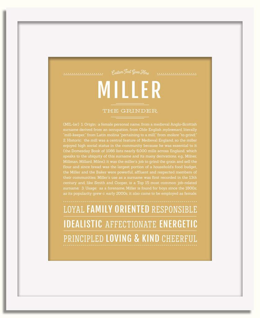 Frame Options | Matte Gold | White Frame, Matted