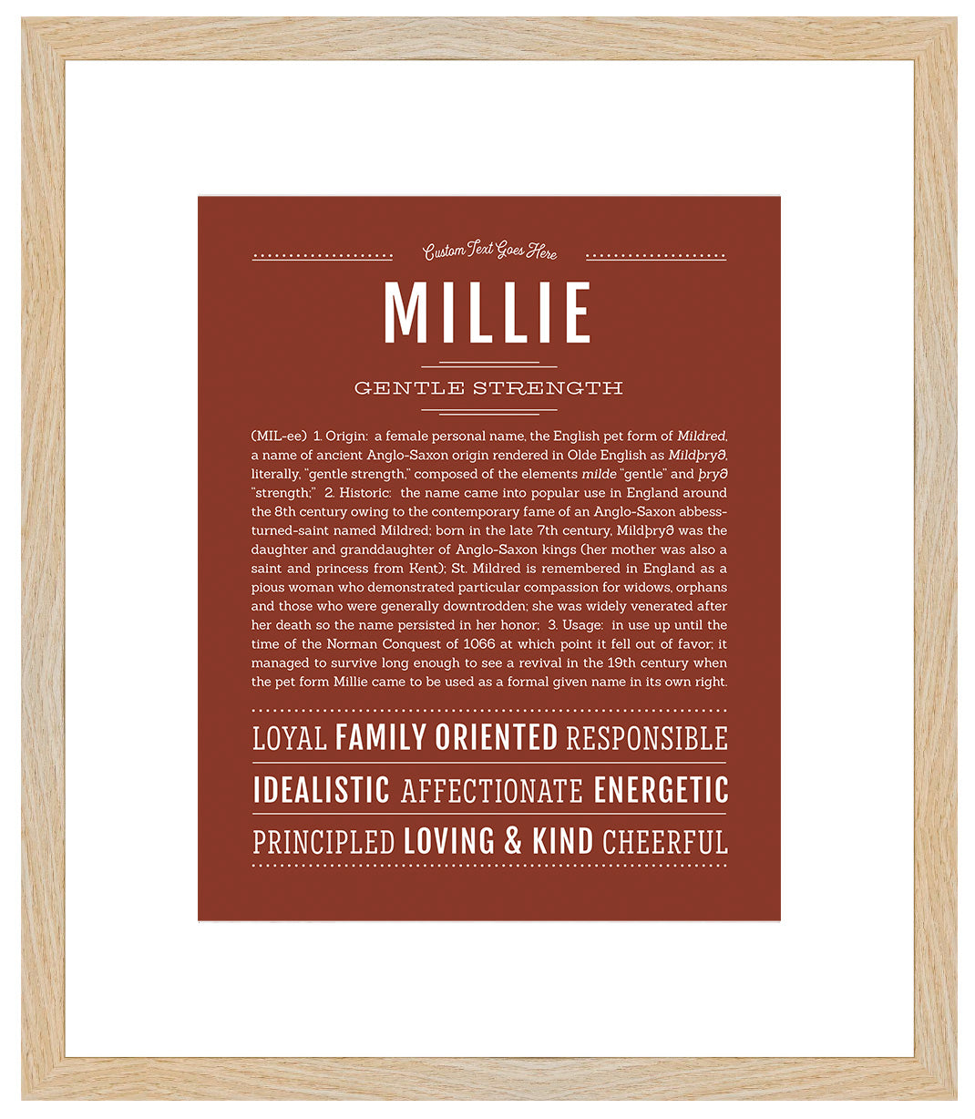 Millie | Name Art Print