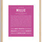 Millie | Name Art Print