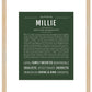 Millie | Name Art Print