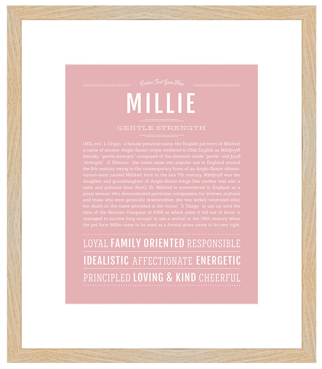 Millie | Name Art Print