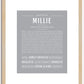 Millie | Name Art Print