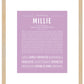 Millie | Name Art Print