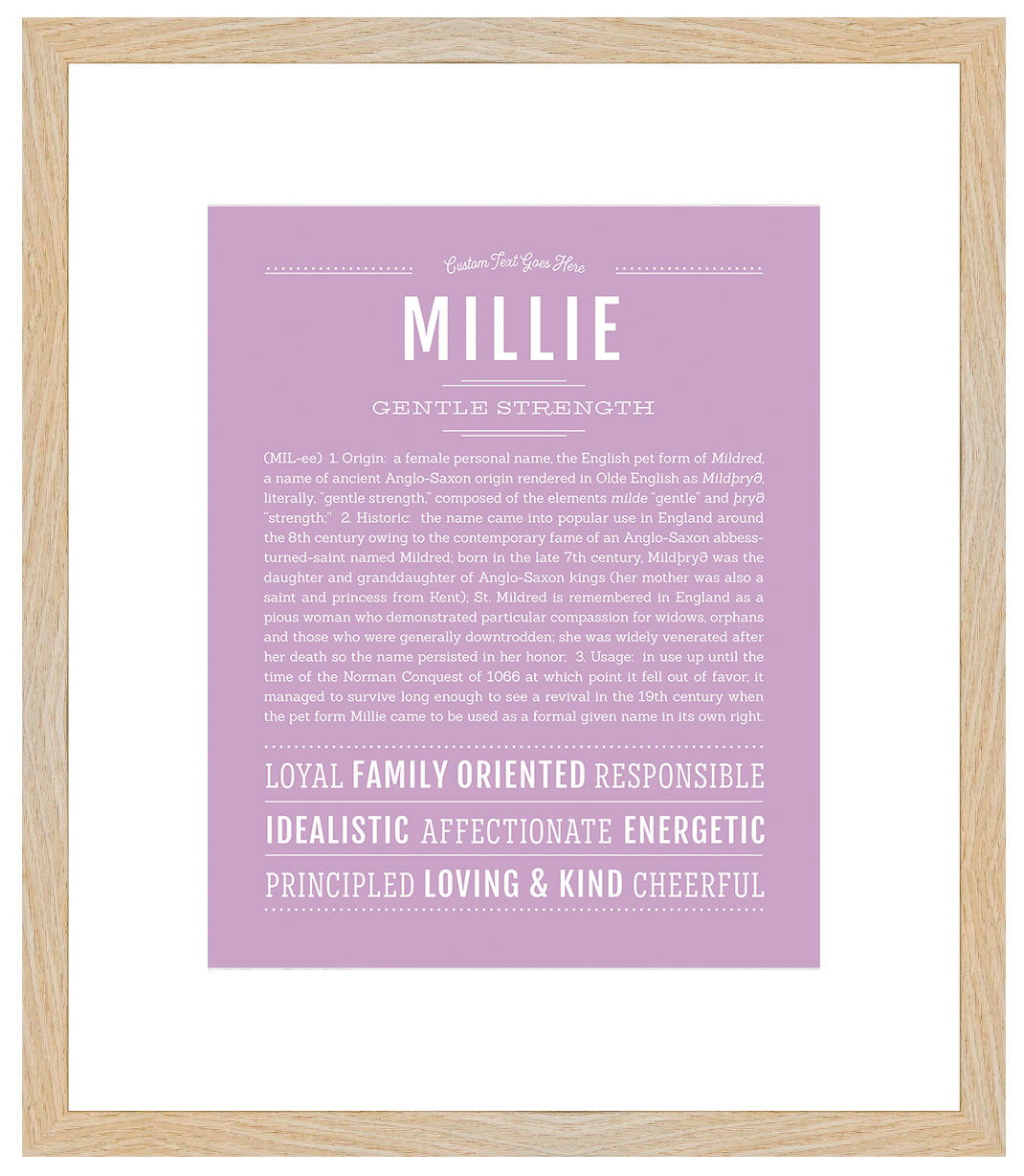 Millie | Name Art Print