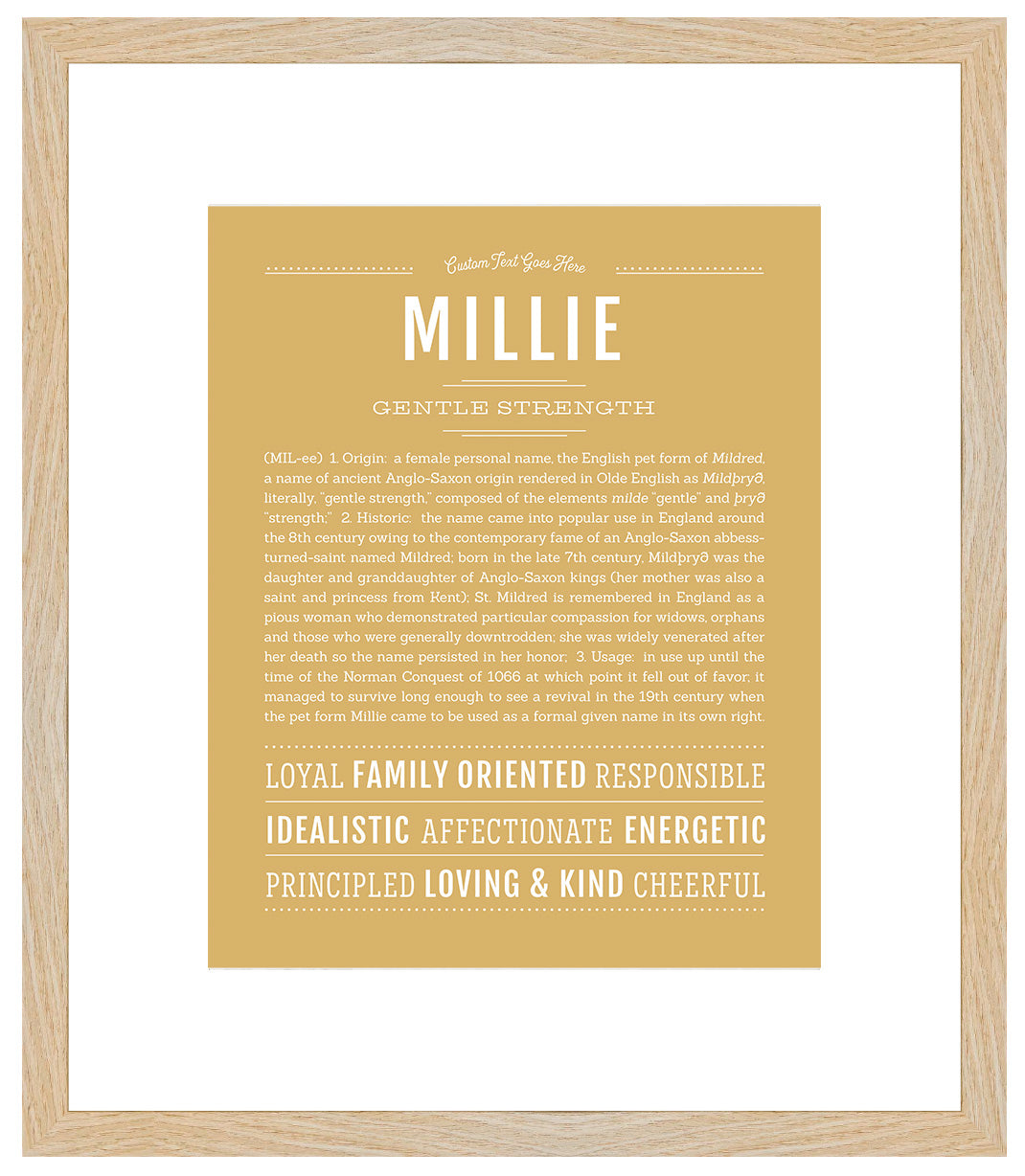 Millie | Name Art Print