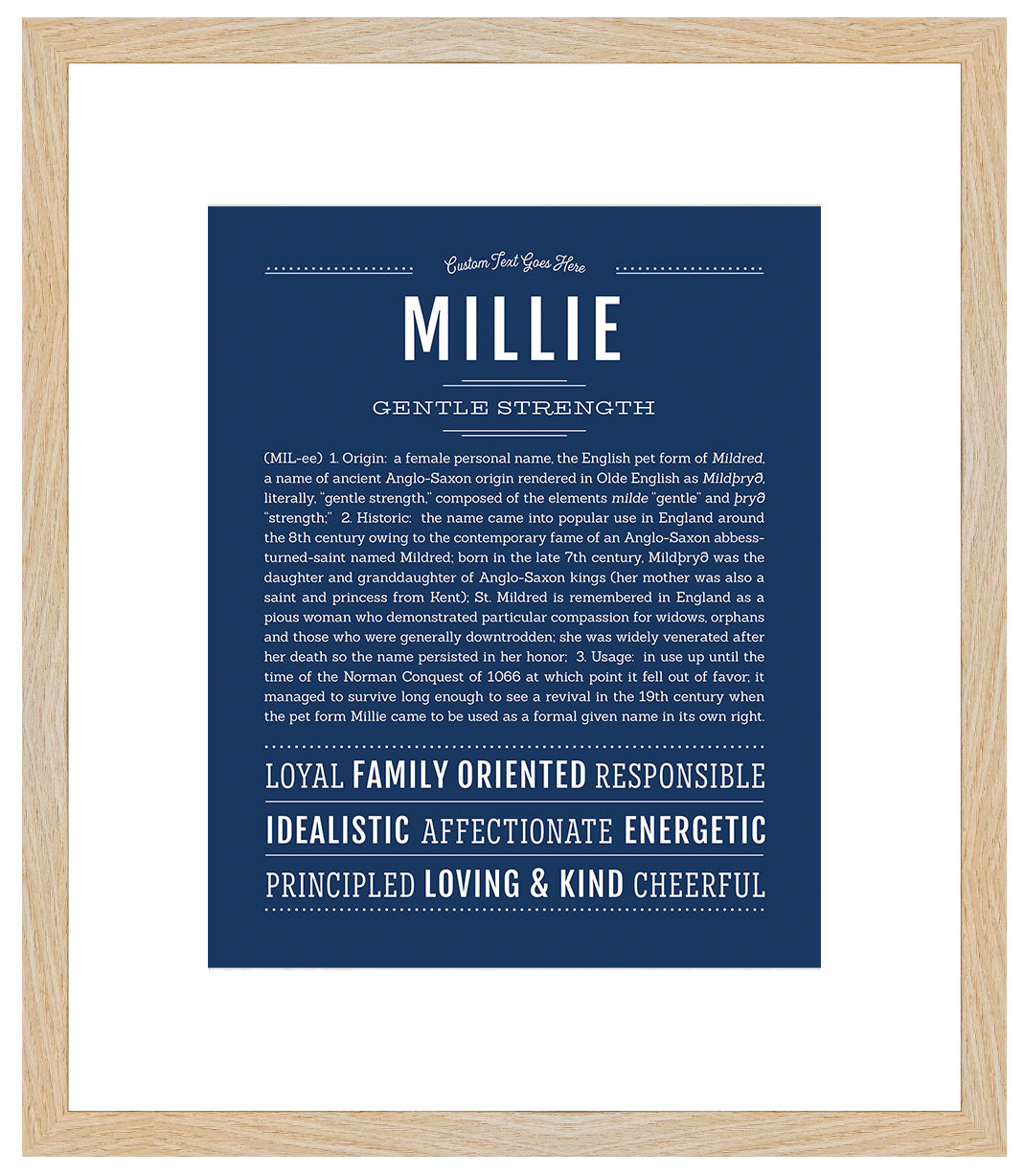 Millie | Name Art Print