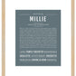 Millie | Name Art Print