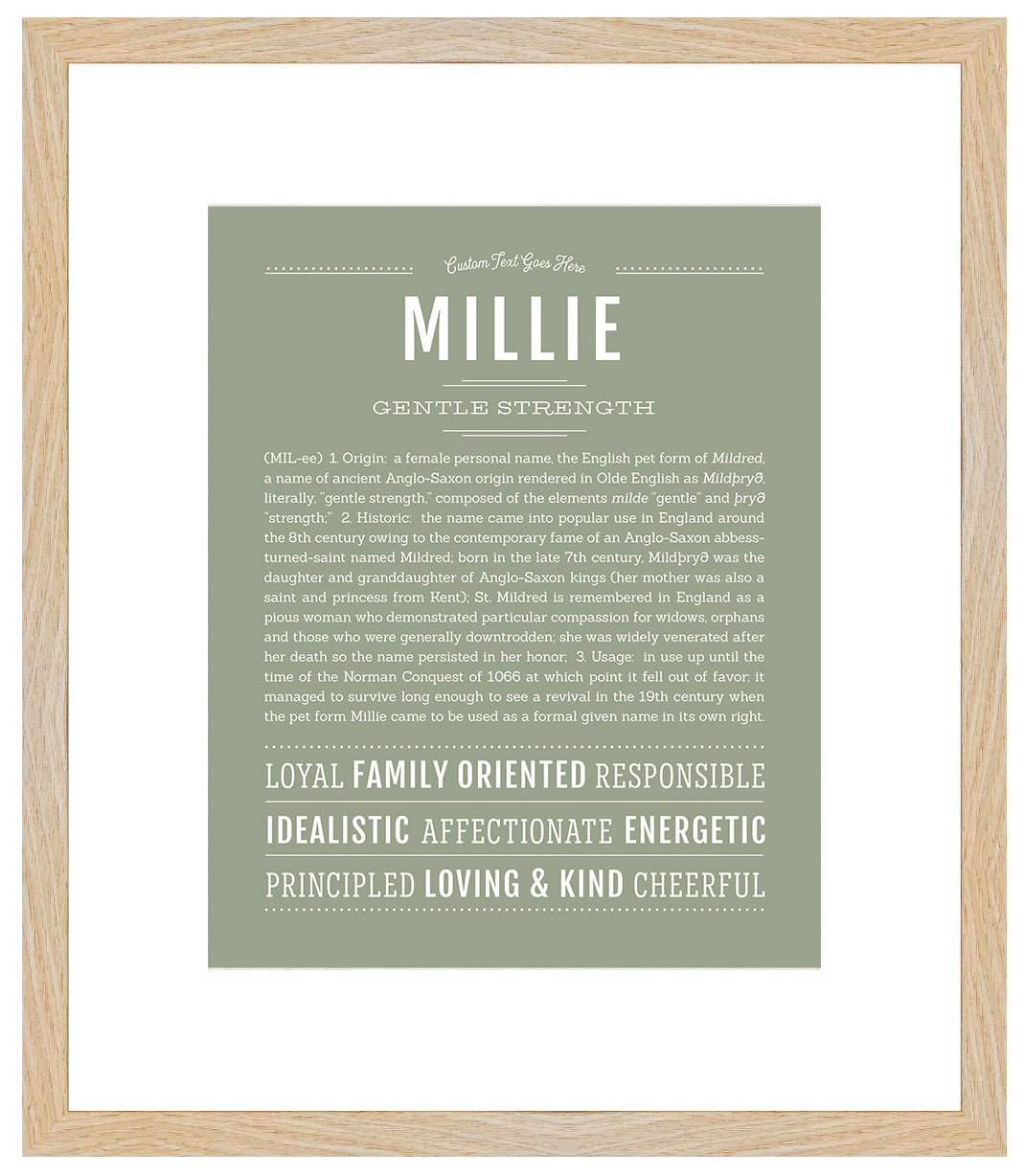 Millie | Name Art Print