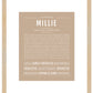 Millie | Name Art Print