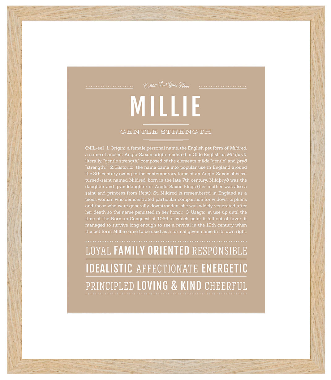 Millie | Name Art Print