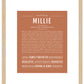 Millie | Name Art Print