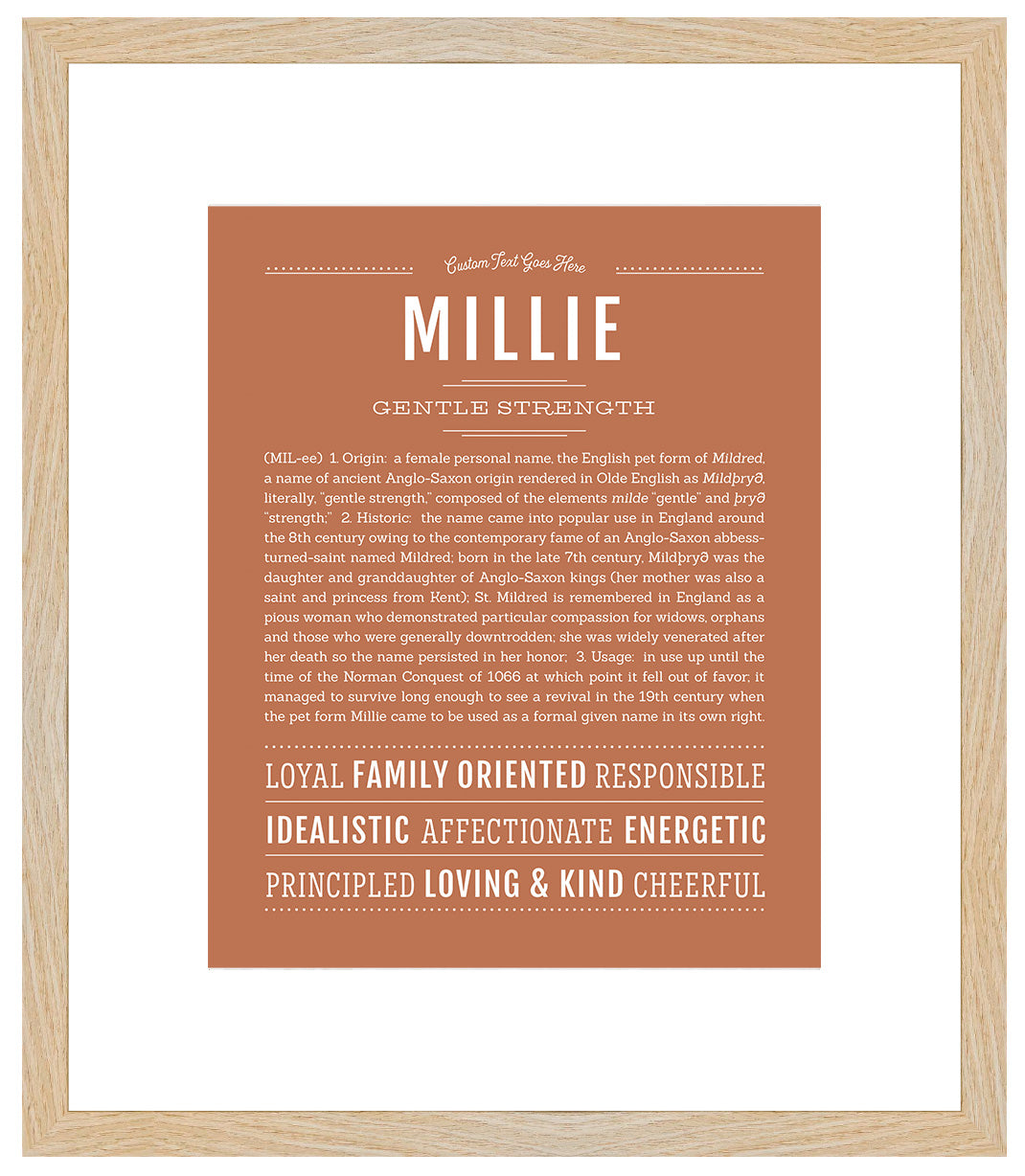 Millie | Name Art Print