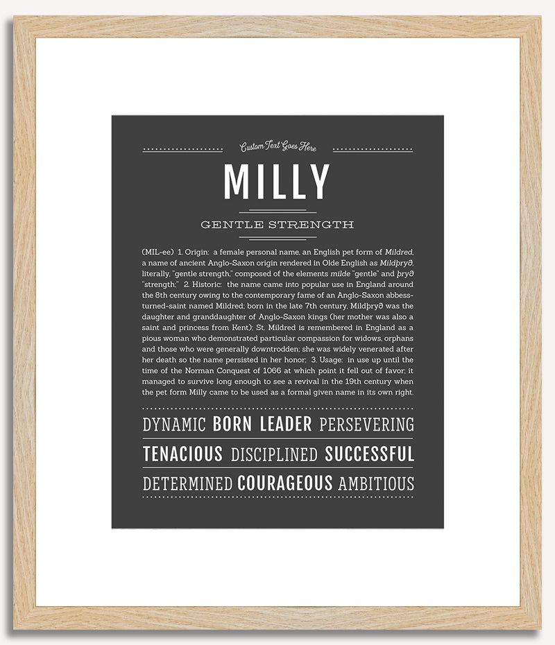 Milly | Name Art Print