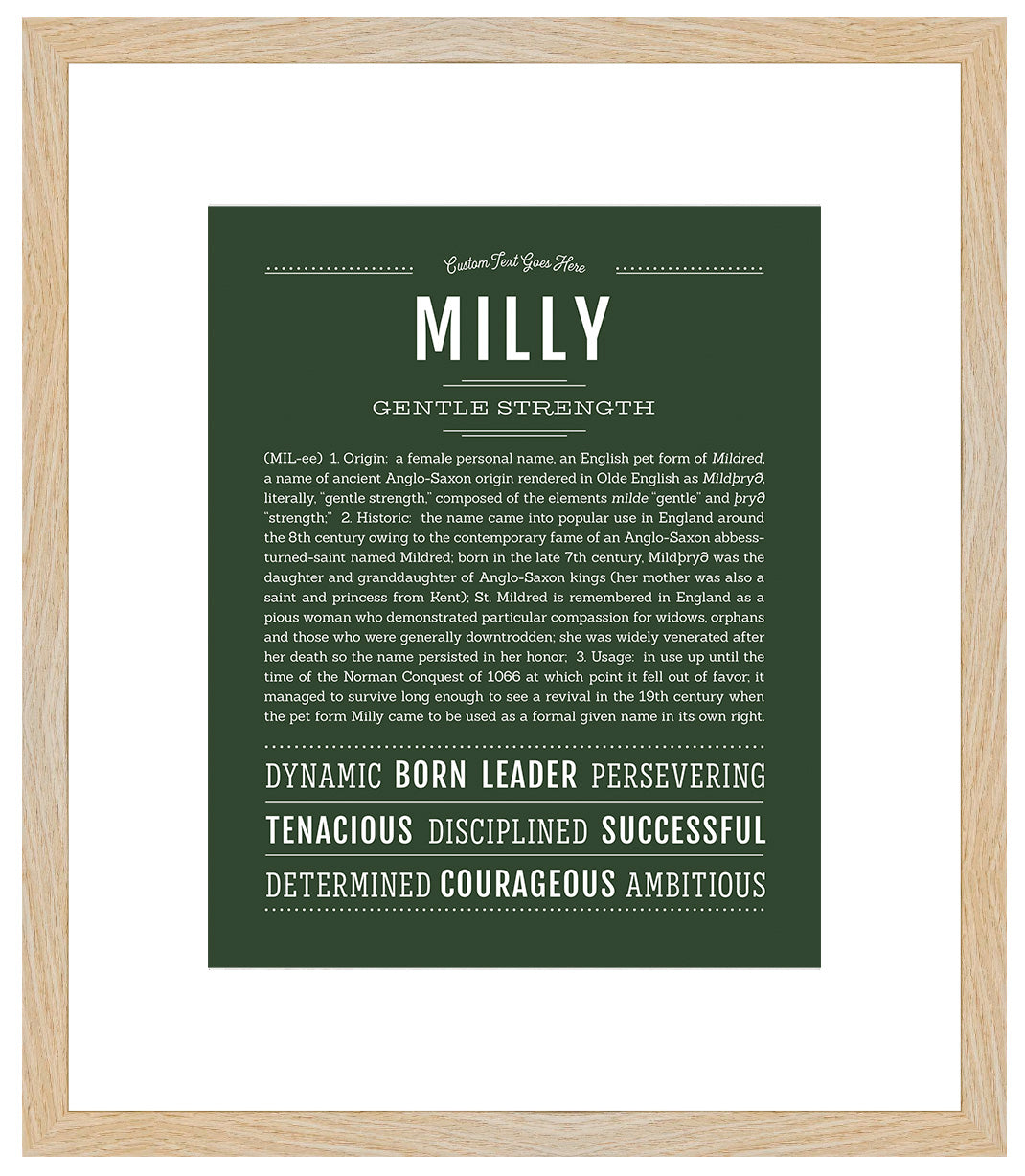 Milly | Name Art Print