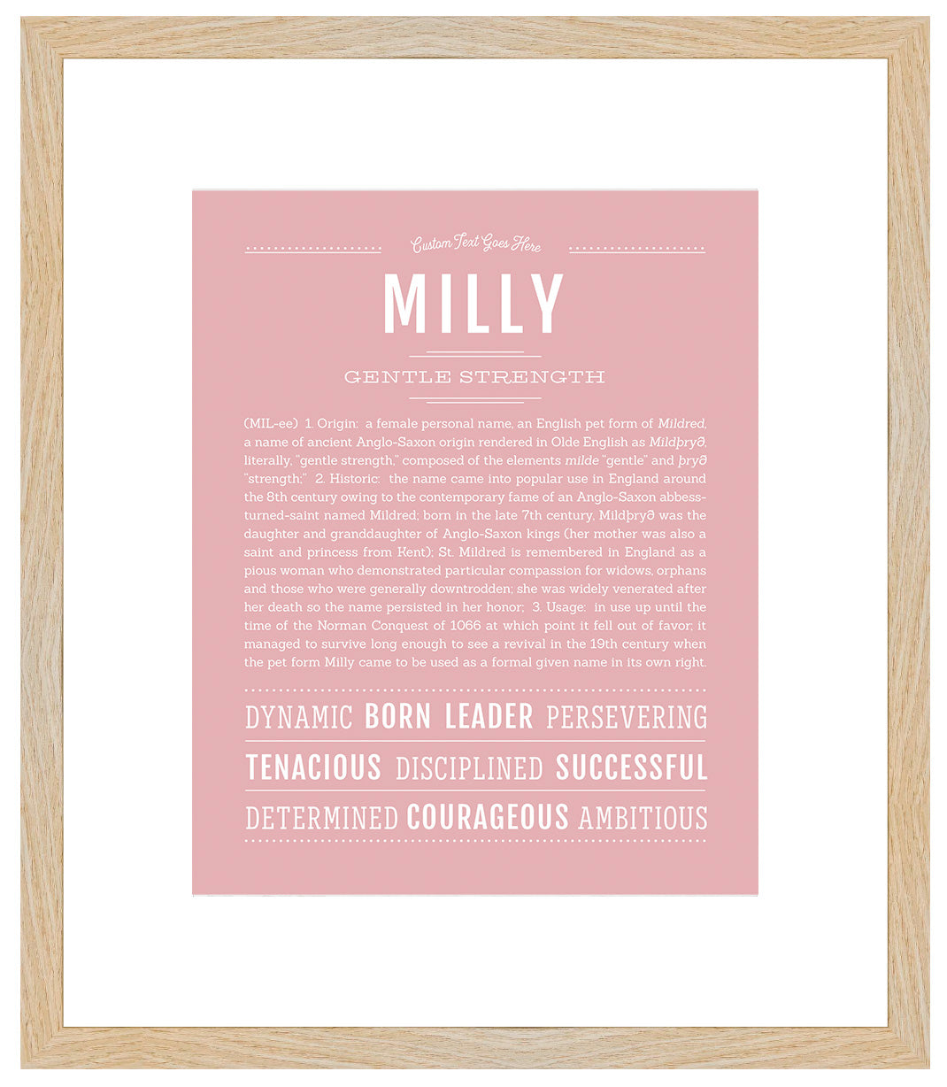 Milly | Name Art Print