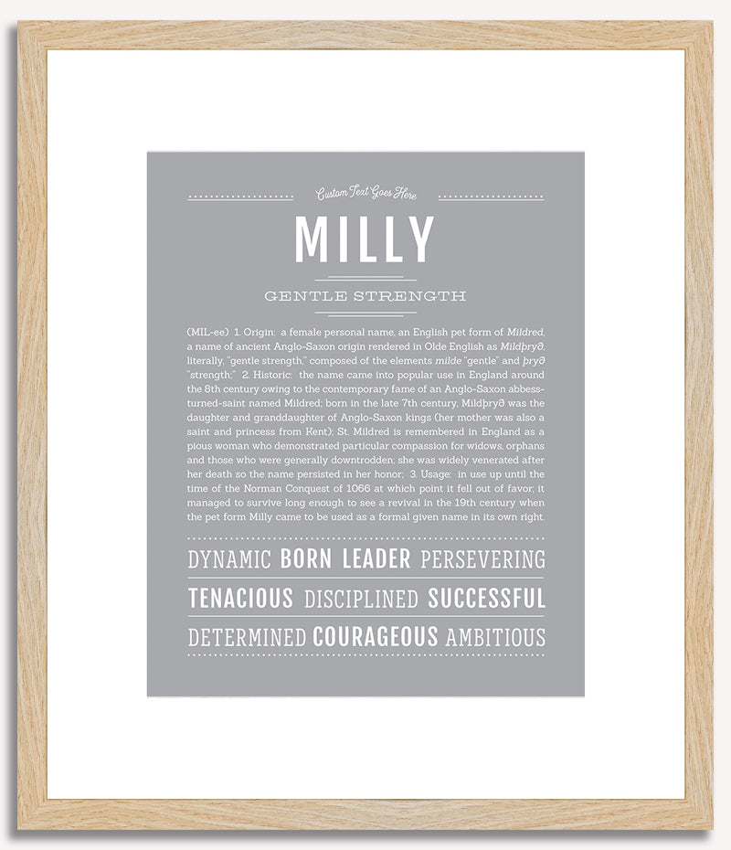 Milly | Name Art Print