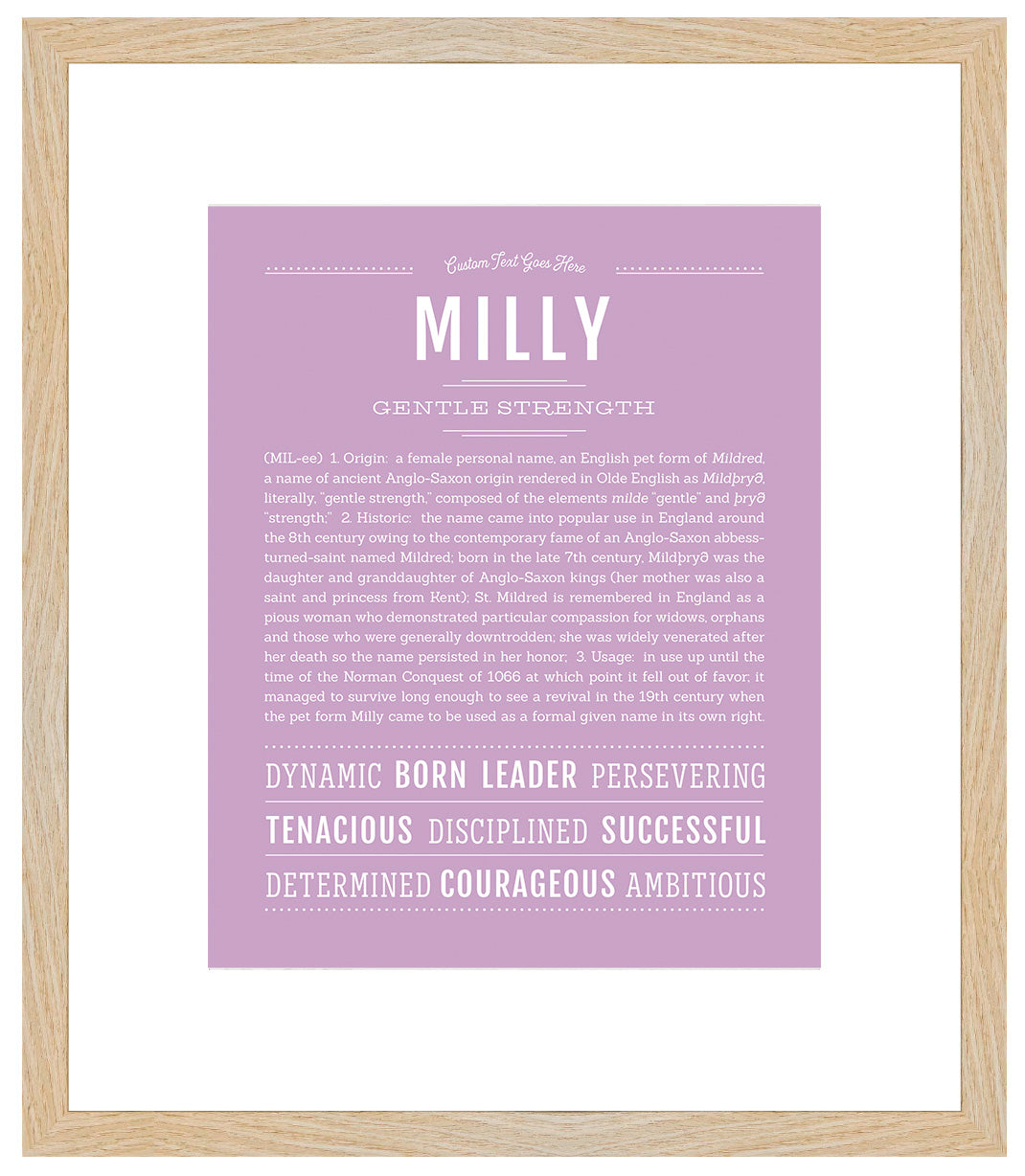 Milly | Name Art Print