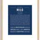 Milo | Name Art Print