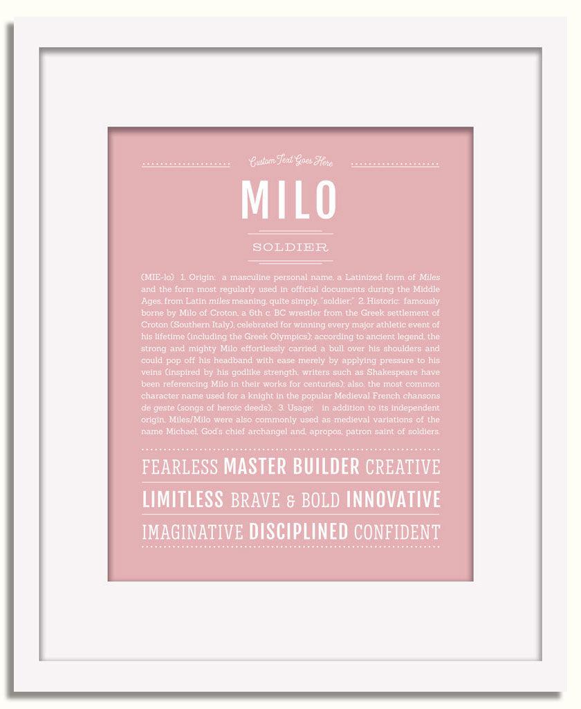 Frame Options | Dusty Rose | White Frame, Matted