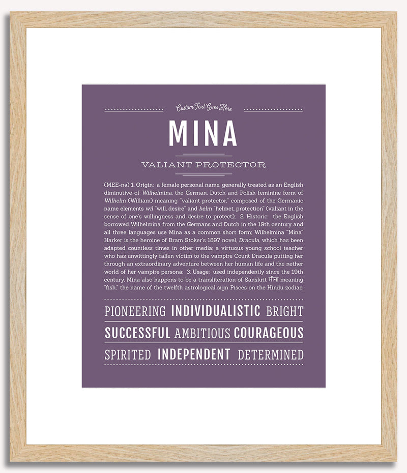 Mina | Name Art Print