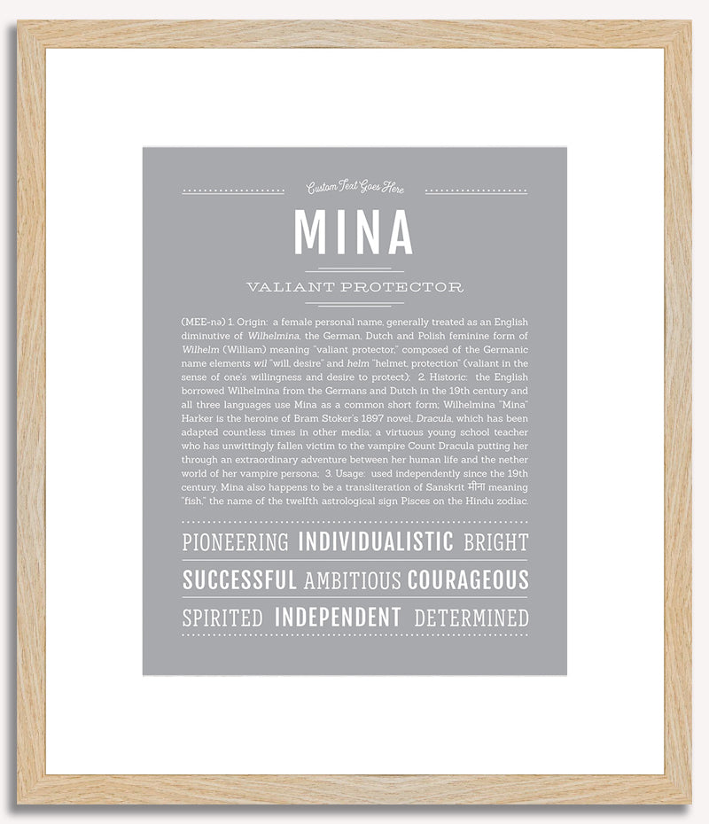 Mina | Name Art Print