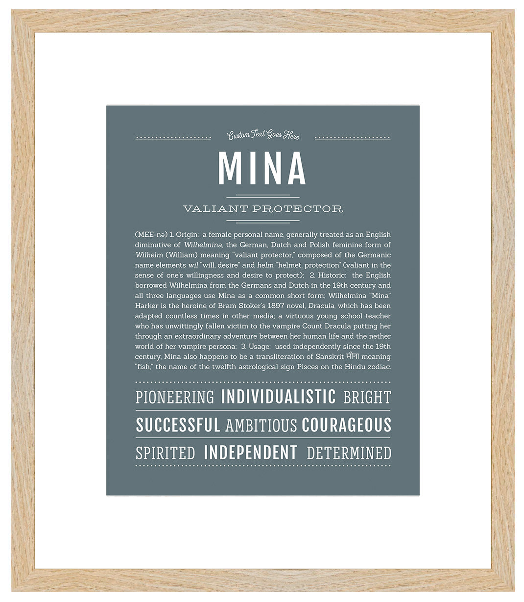 Mina | Name Art Print