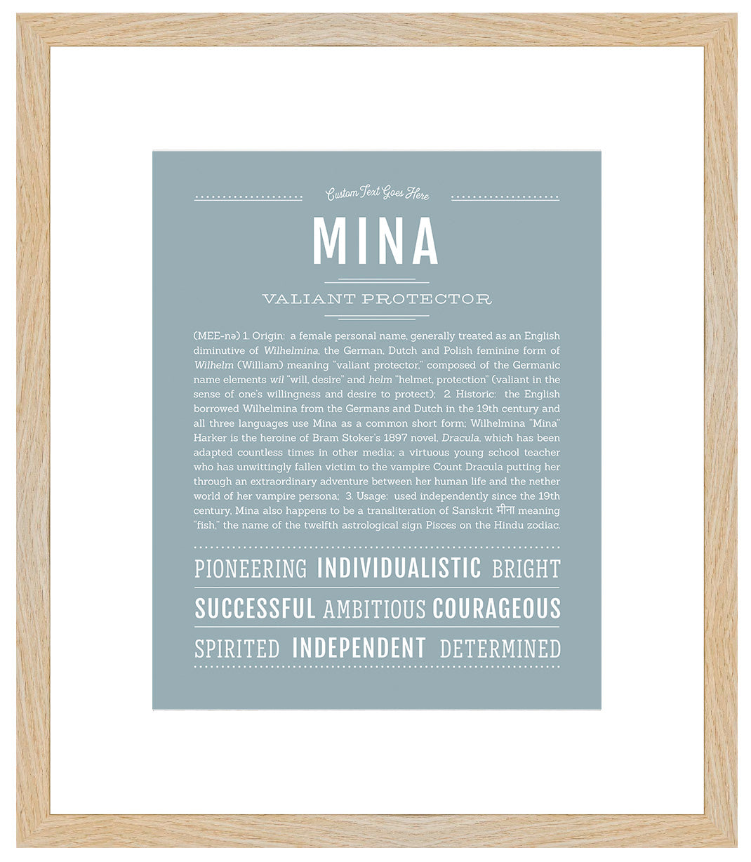 Mina | Name Art Print