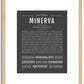 Minerva | Name Art Print