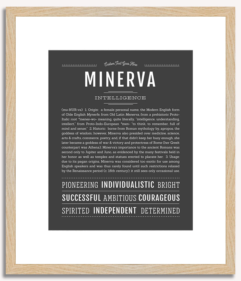 Minerva | Name Art Print