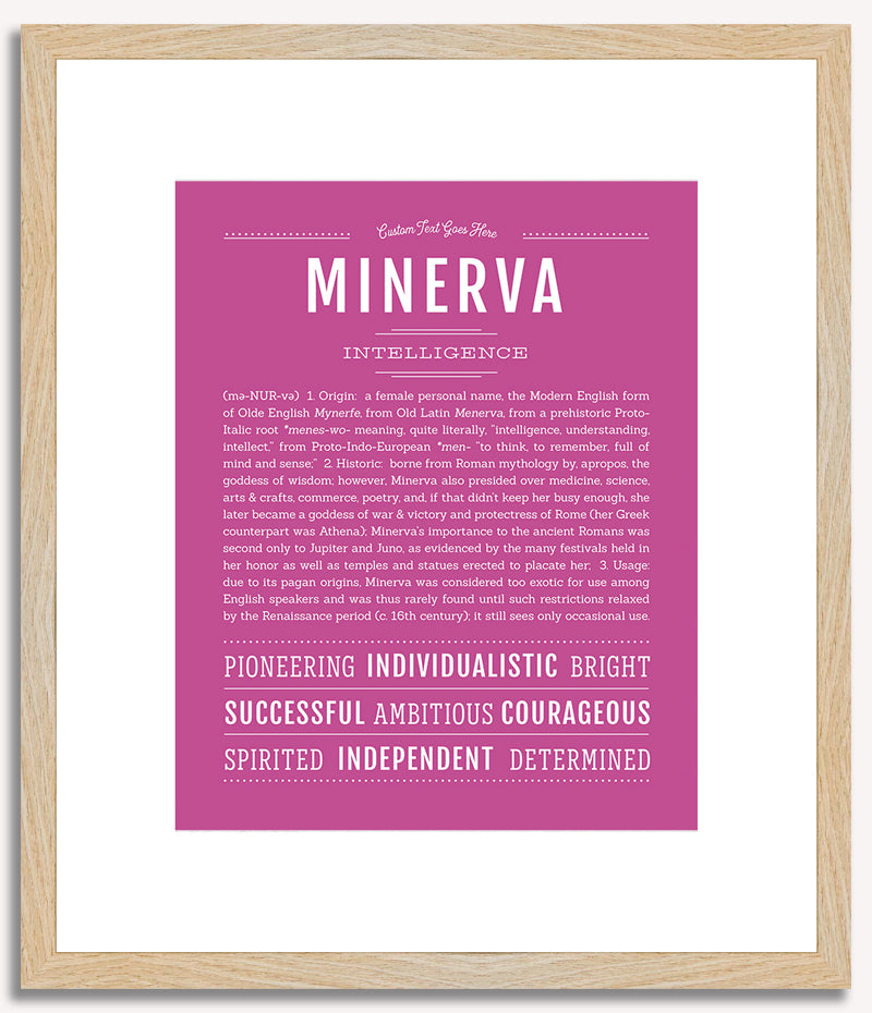 Minerva | Name Art Print