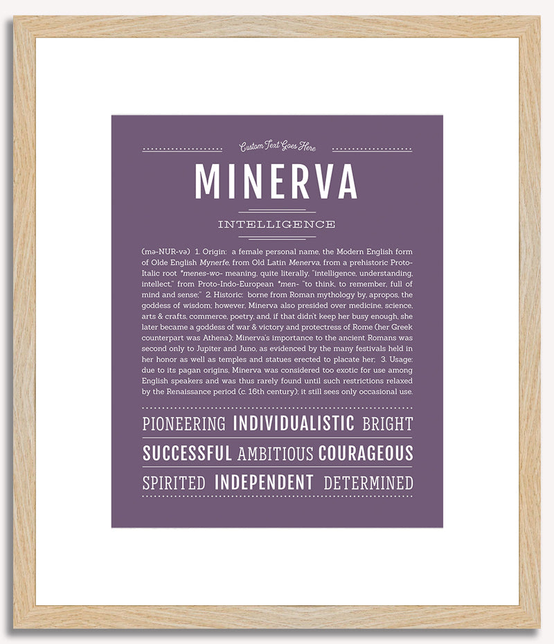 Minerva | Name Art Print