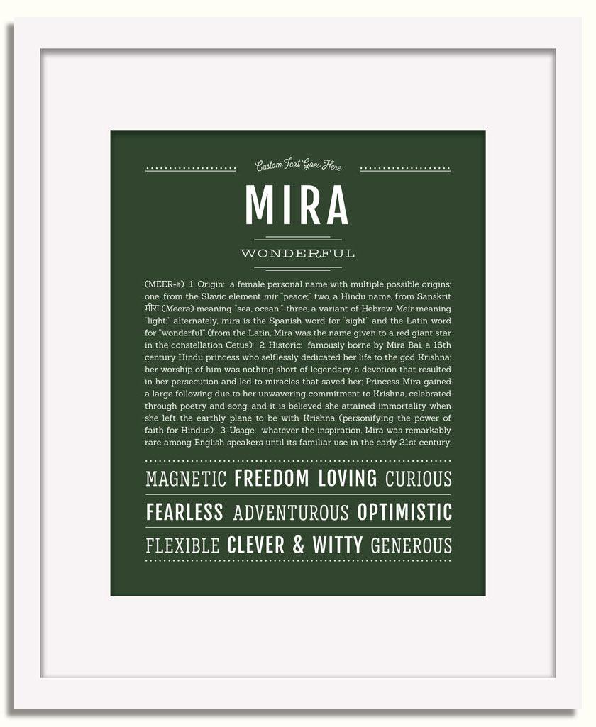 Mira | Name Art Print – Name Stories