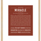 Miracle | Name Art Print