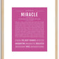 Miracle | Name Art Print