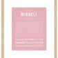 Miracle | Name Art Print