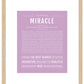 Miracle | Name Art Print