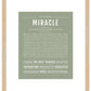 Miracle | Name Art Print