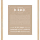 Miracle | Name Art Print