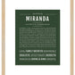 Miranda | Name Art Print