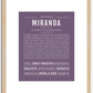 Miranda | Name Art Print