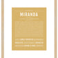 Miranda | Name Art Print