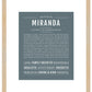 Miranda | Name Art Print