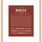 Mireya | Name Art Print