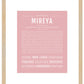 Mireya | Name Art Print